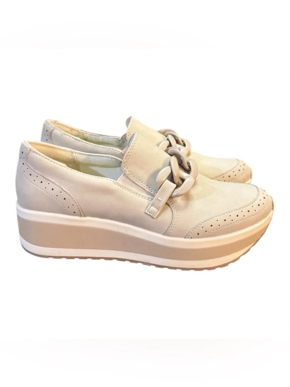 Dolce Vita Bozlee Chunky Chain Platform Sneaker Loafer Women’s Size 9